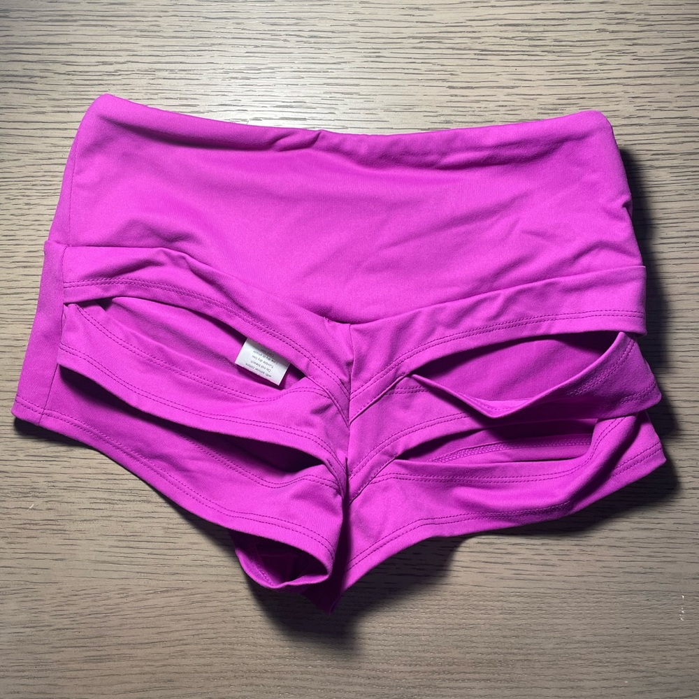 Cut Out Booty Shorts - Picture 15 of 16